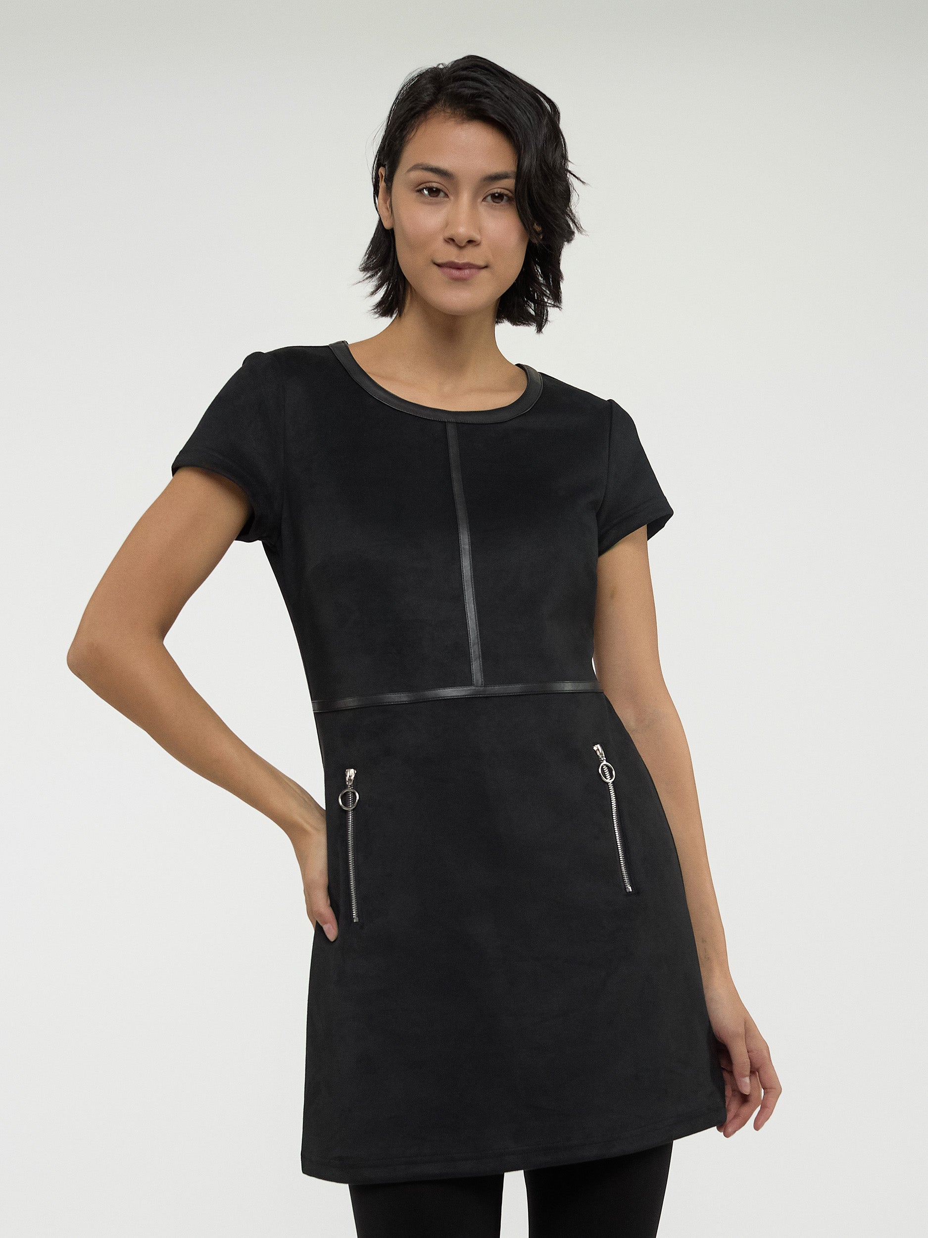 Short-sleeve semi-fitted tunic – Boutiques San Francisco
