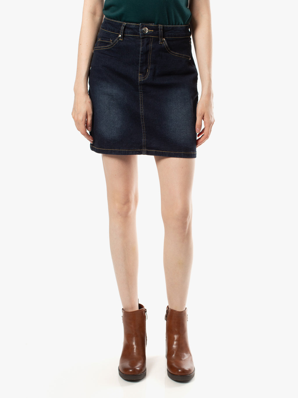 Denim short skirt