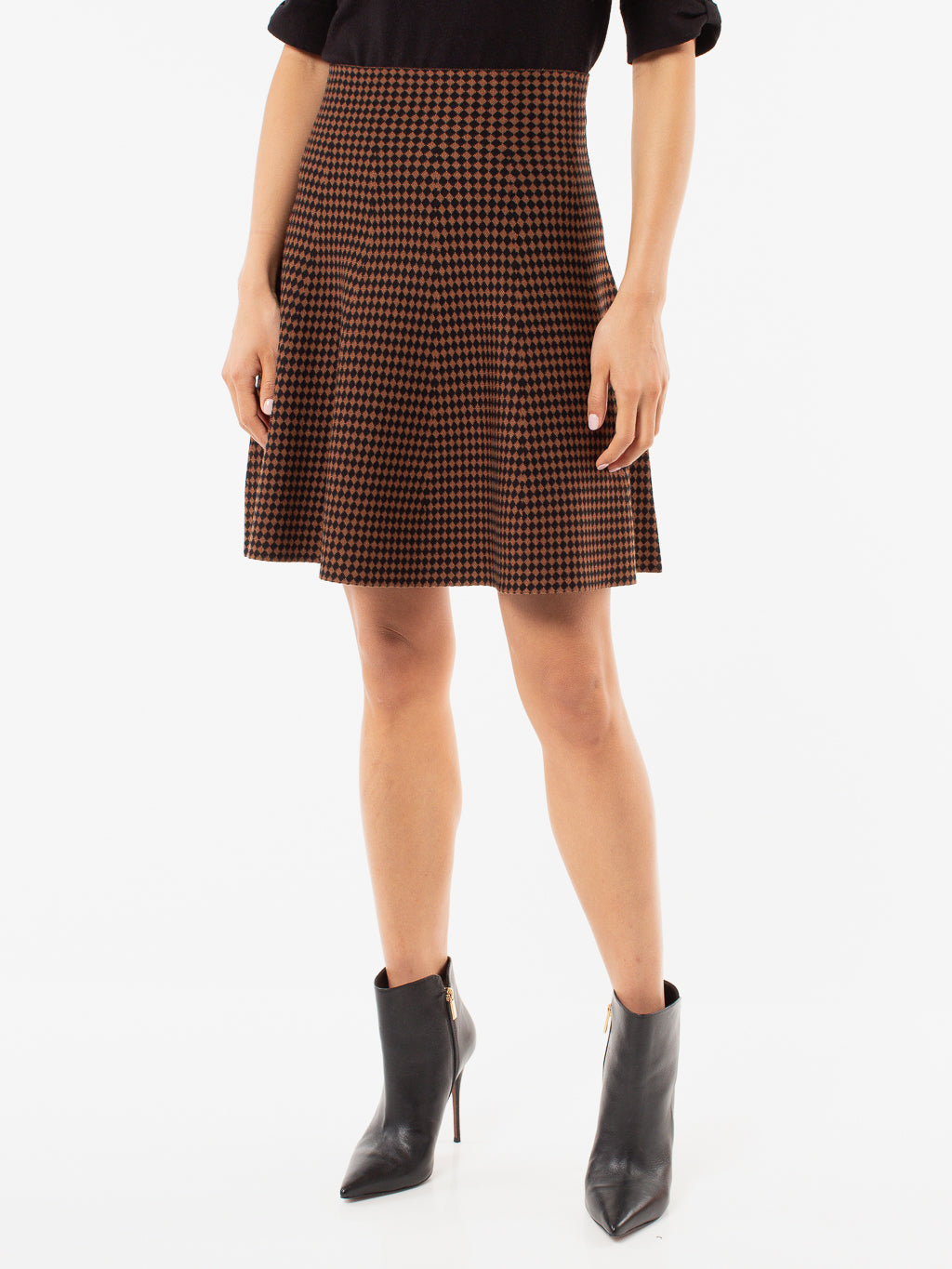 Knit short A line skirt