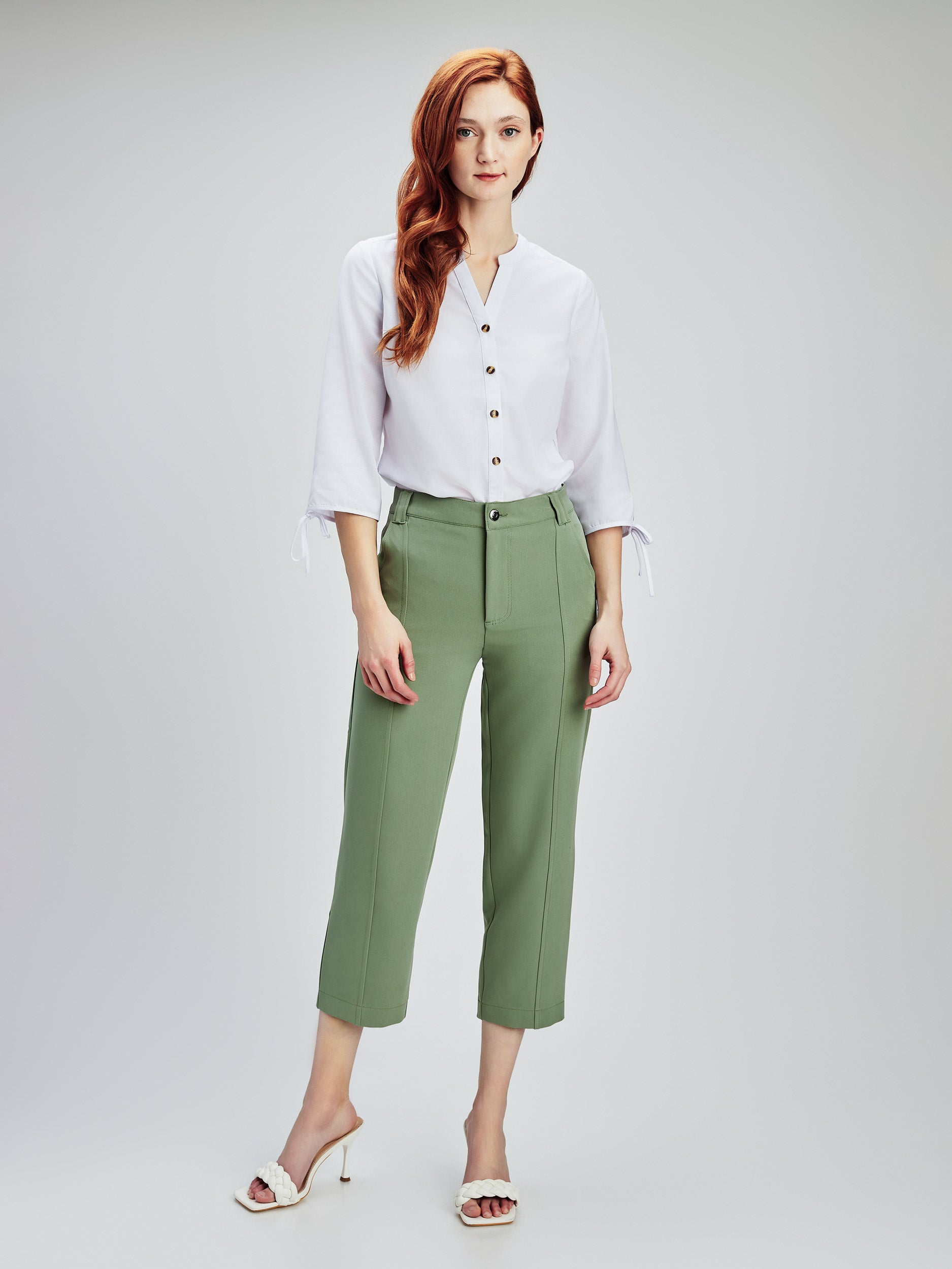Straight semi-fitted capri – Boutiques San Francisco