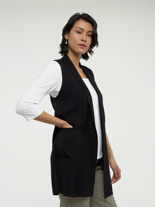 AMBERGLEAM Ds Knit Vest ブラック AMBERGLEAM - CHIMAYO Knit Vest ¥33000+tax | KODONA in the House