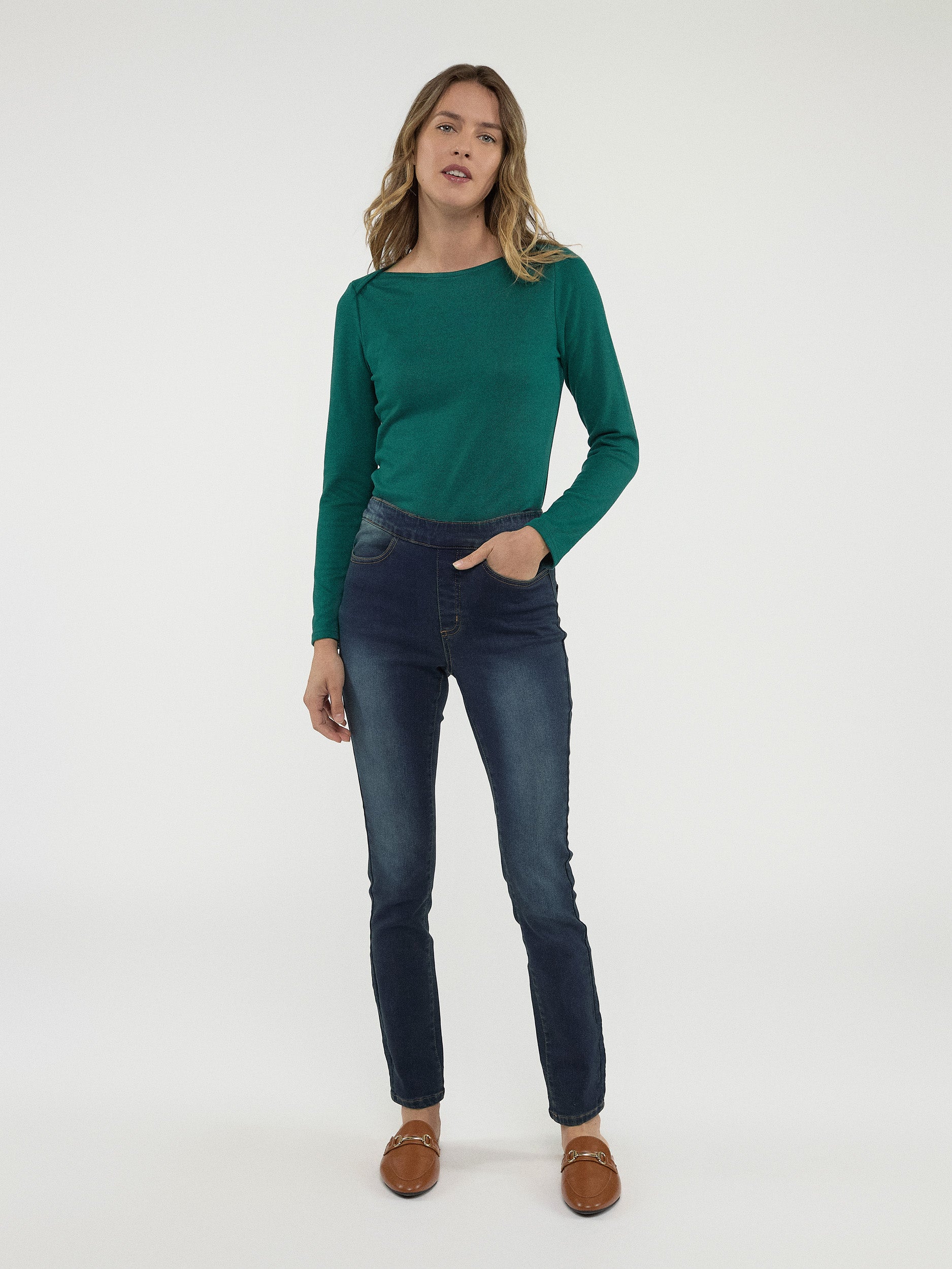 Jean skinny à enfiler