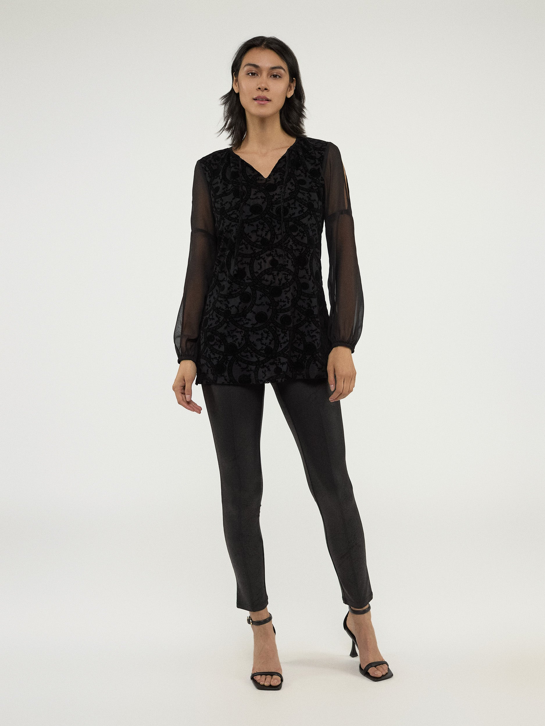 Blouse ample à manches longues