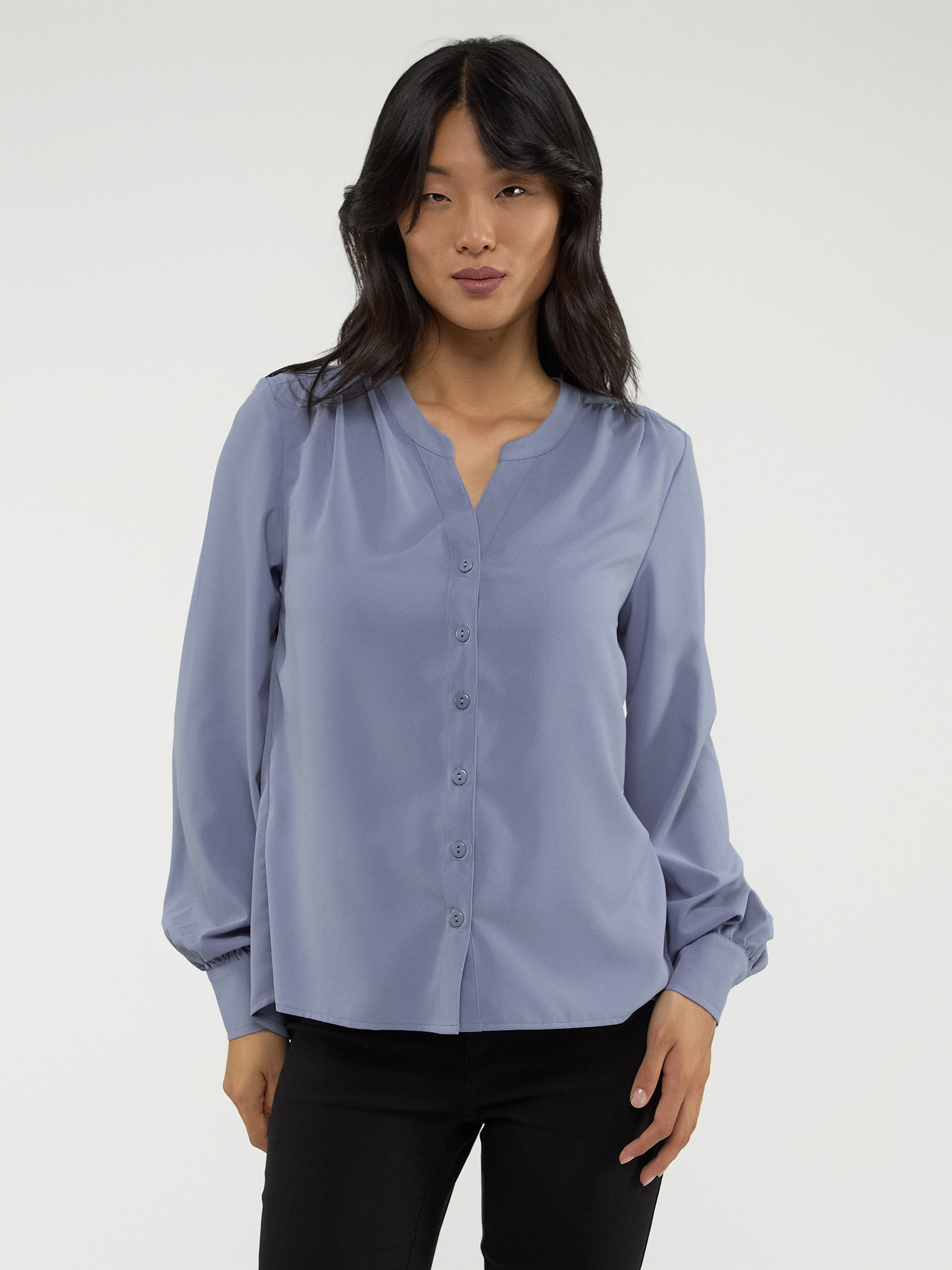 Blouse à manches longues avec boutons