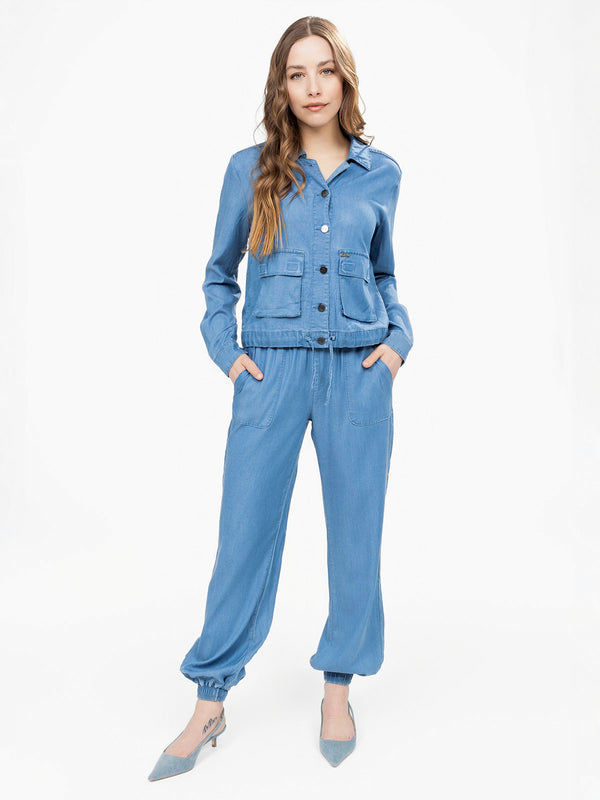 Jogger taille et chevilles élastiquées