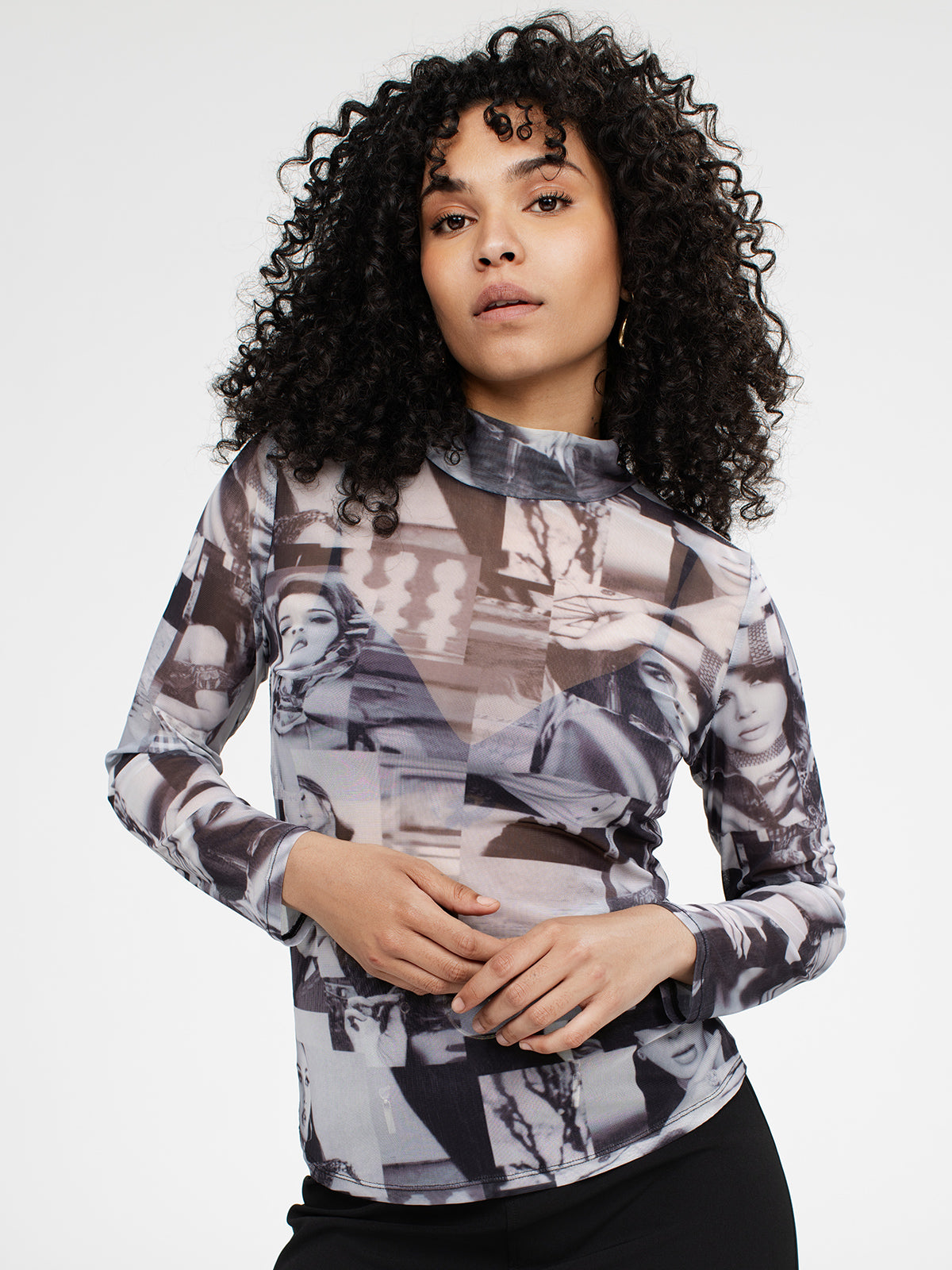 T-shirt ajusté à manches longues
