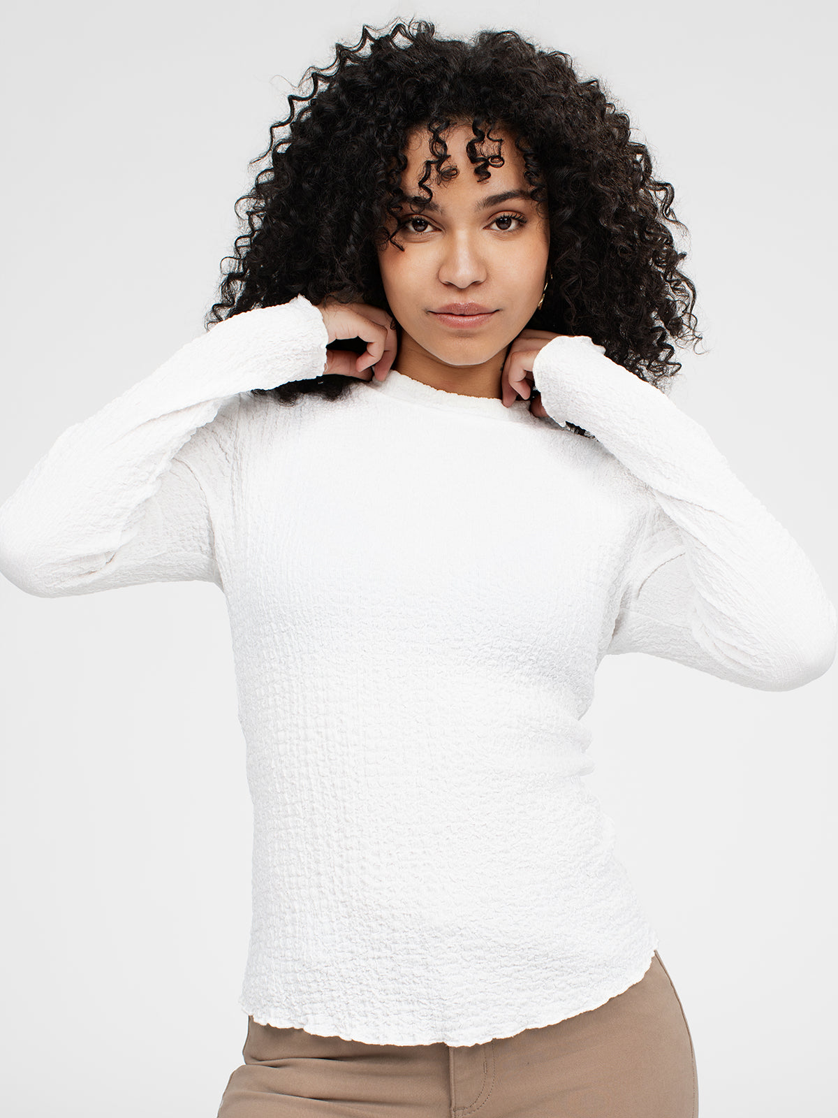 T-shirt ajusté à manches longues