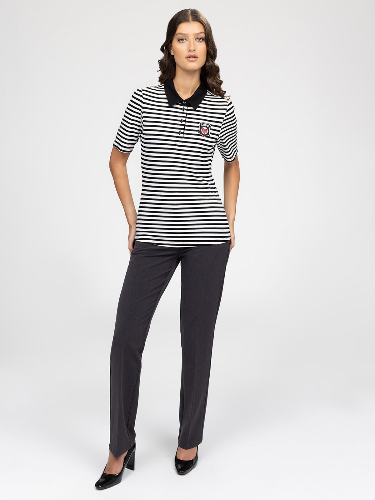 Pantalon habillé semi-évasé