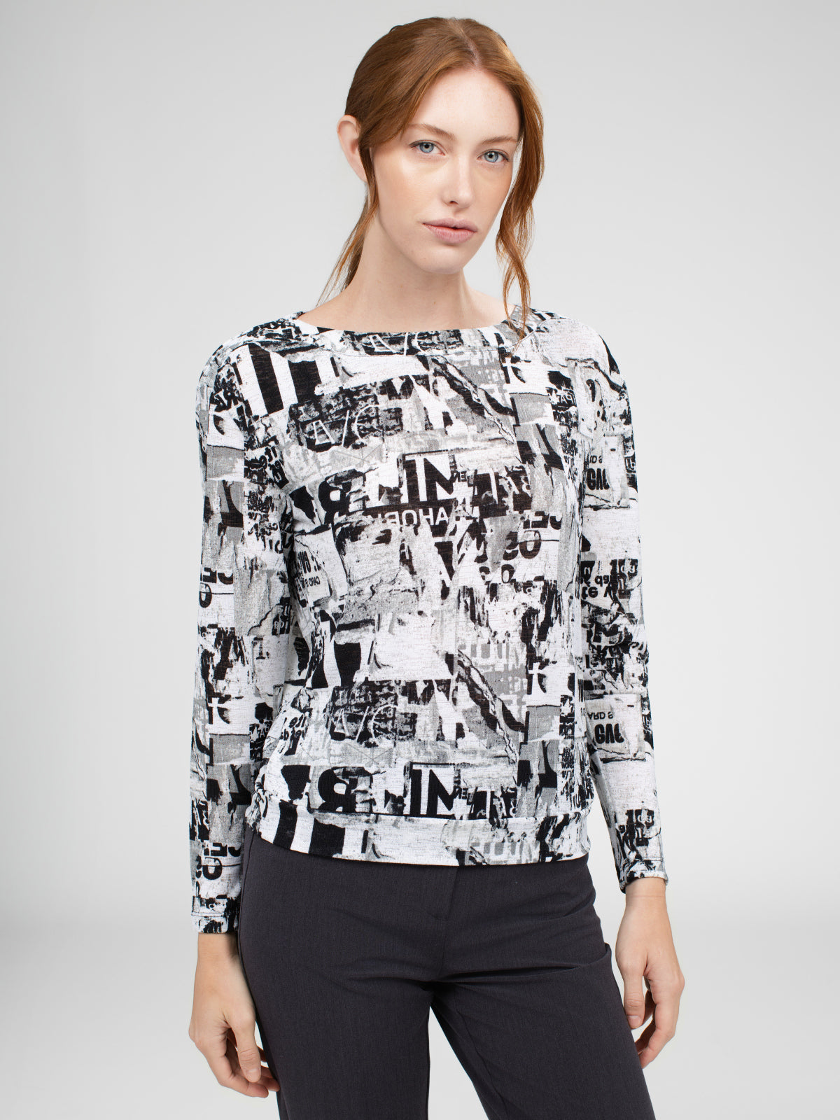 T-shirt semi-ajusté à manches longues