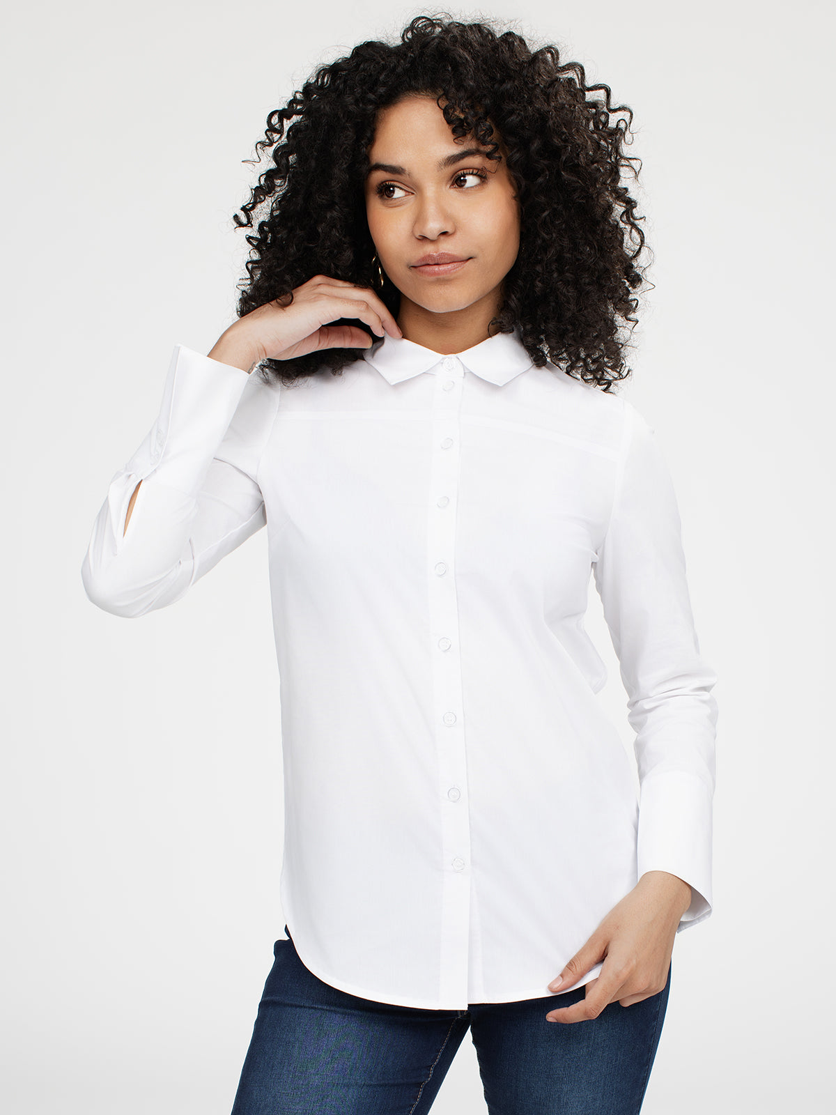 Blouse à manches longues avec boutons