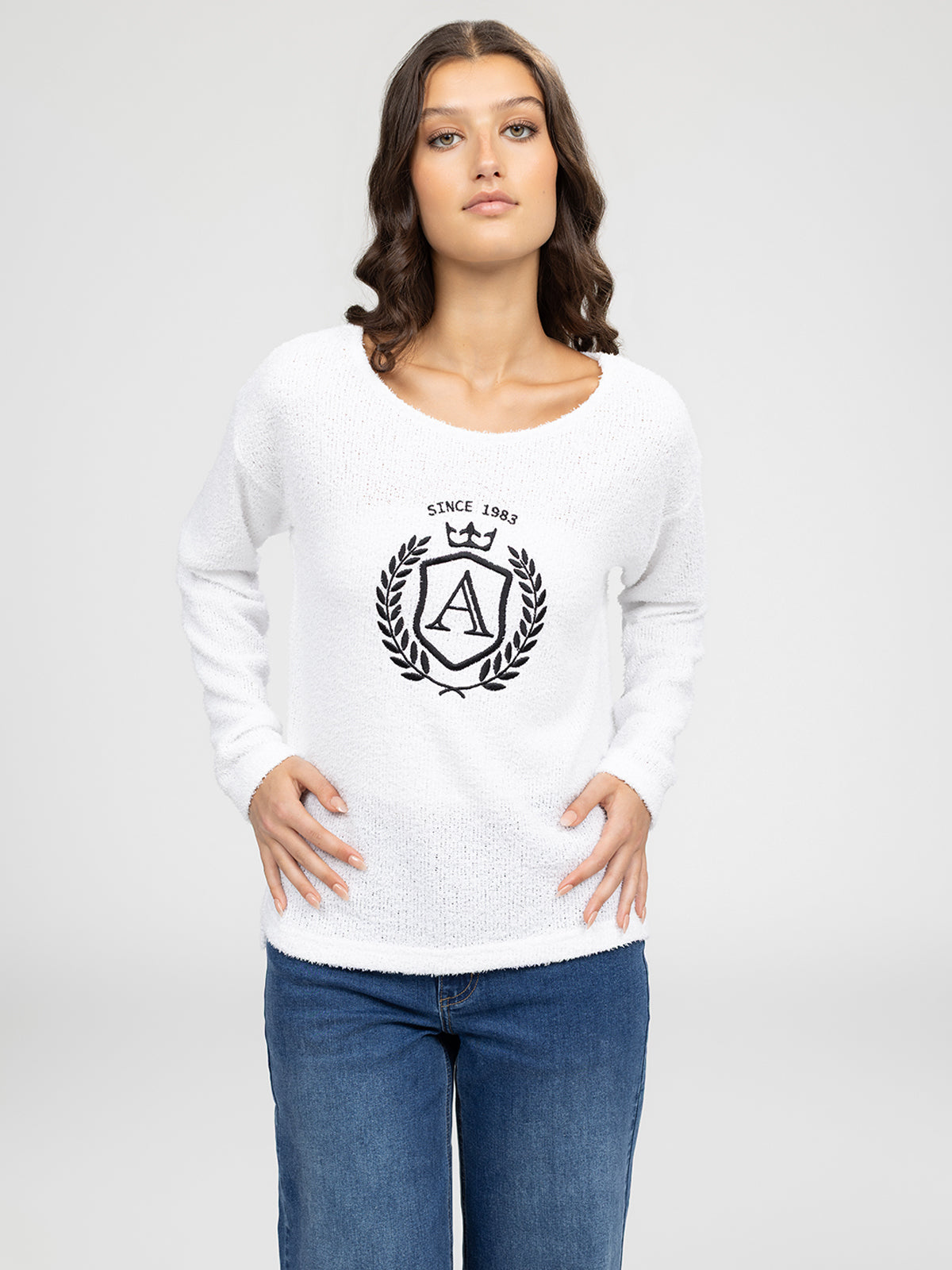 T-shirt semi-ajusté à manches longues