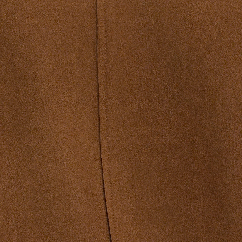 Long-sleeve knit semi-fitted vest