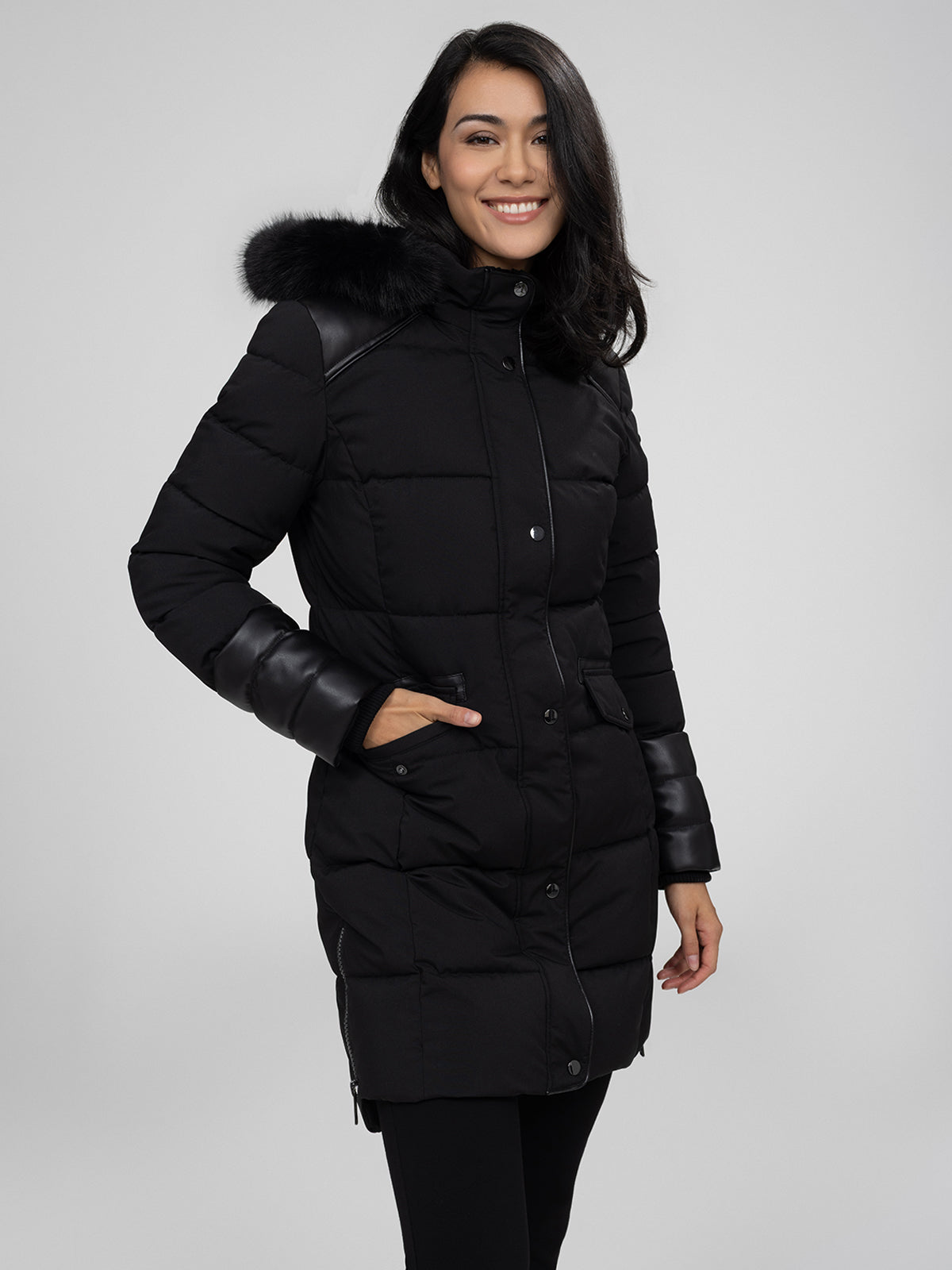 Long puffer jacket