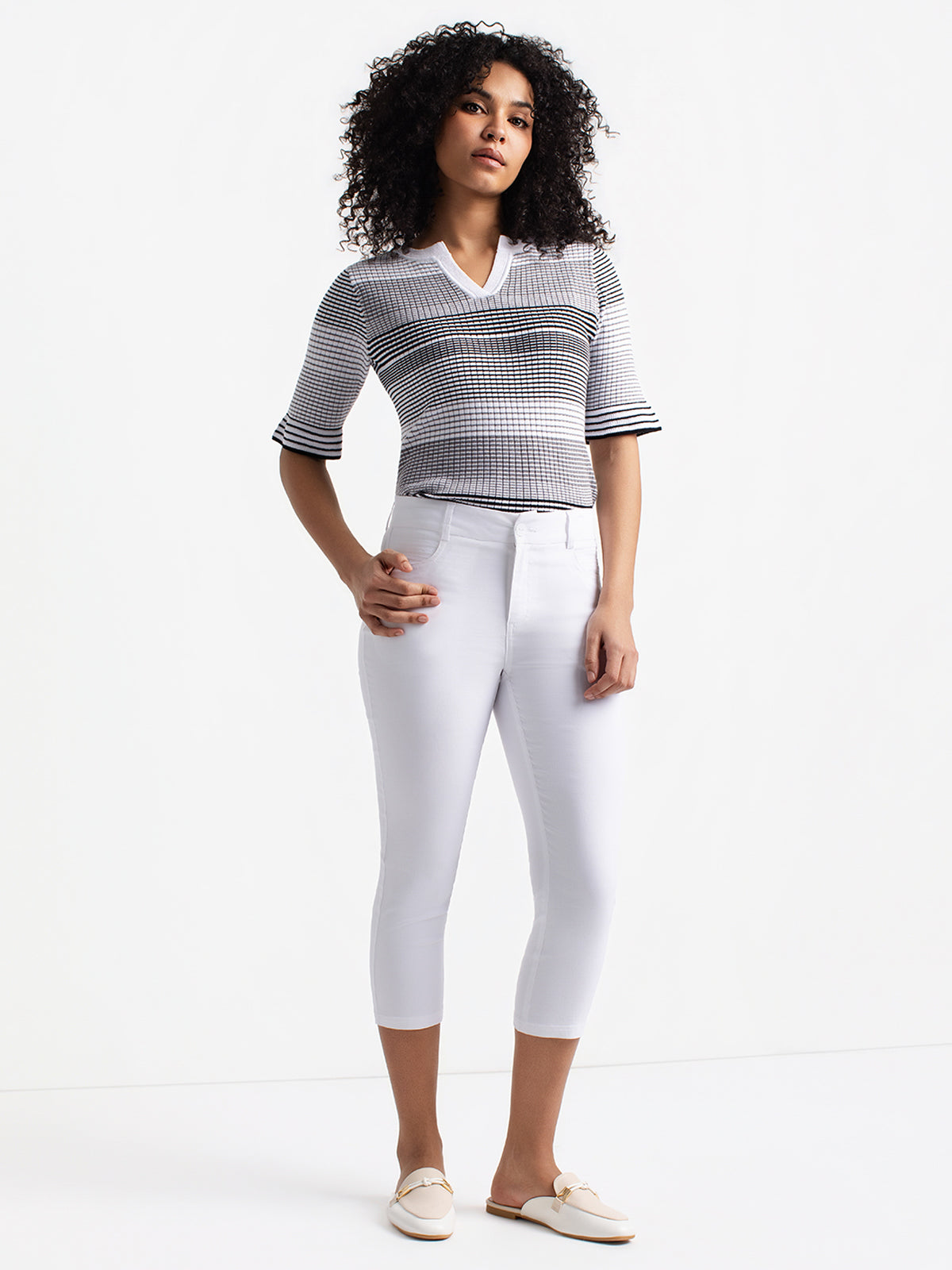 Capri droit à enfiler