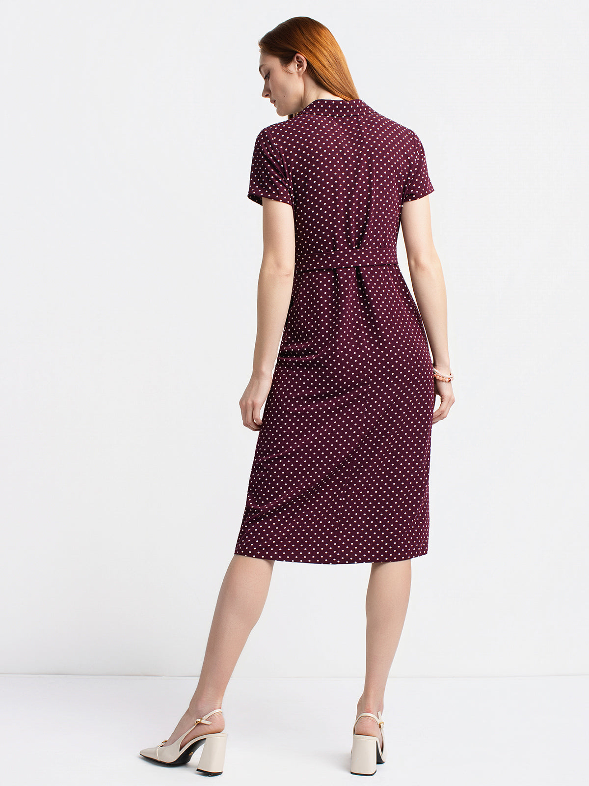 Robe mi-mollet évasée