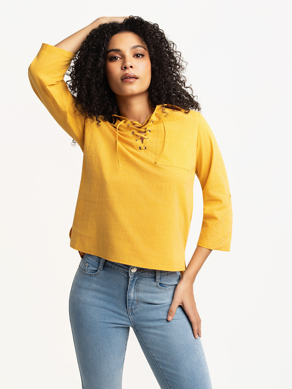 Blouse à manches 3/4
