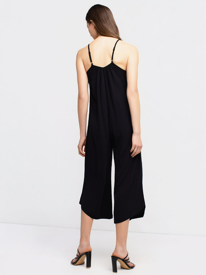パンツ Gadid Anoniem DUDU / BLACK Jumpsuit Wide-leg jumpsuit – Boutiques San Francisco
