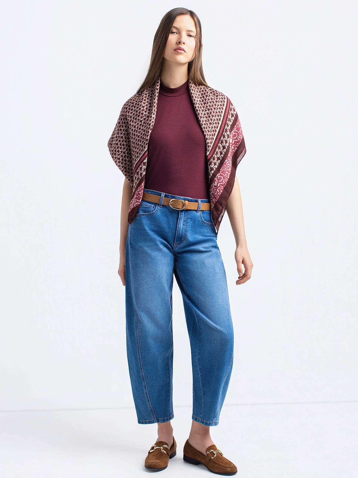 Barrel-leg jeans