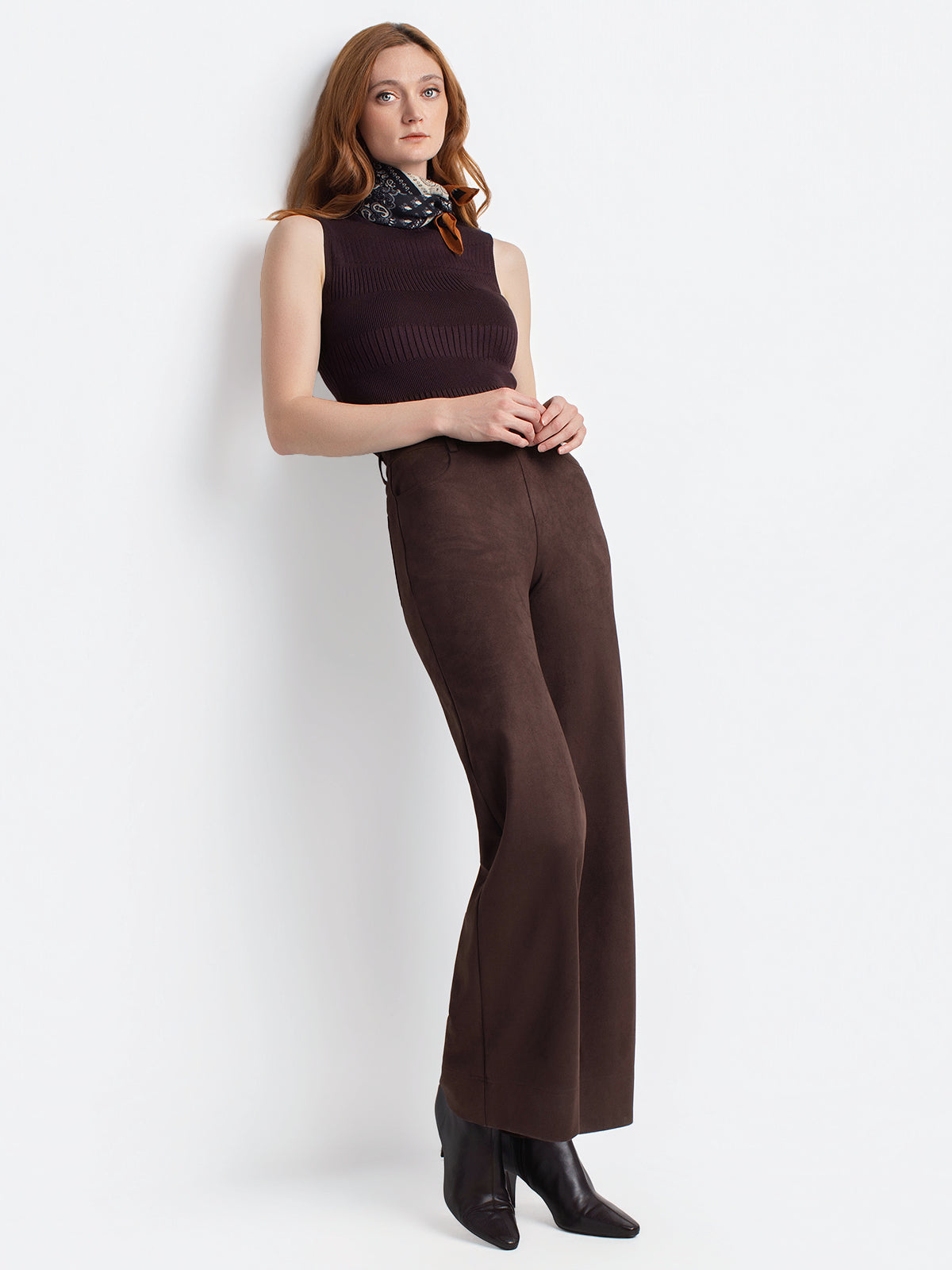 Pantalon large décontracté à enfiler