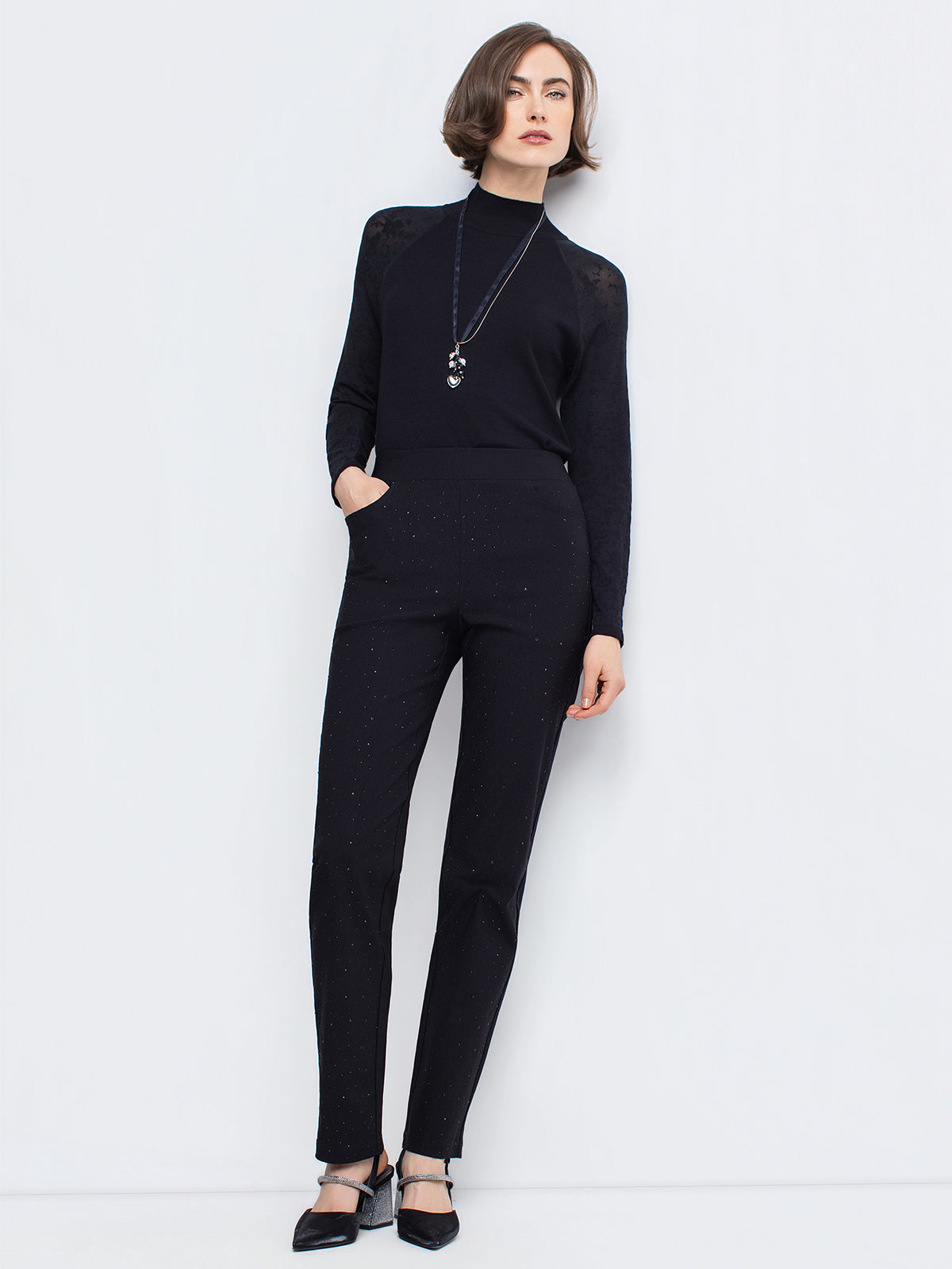 Pantalon étroit à enfiler