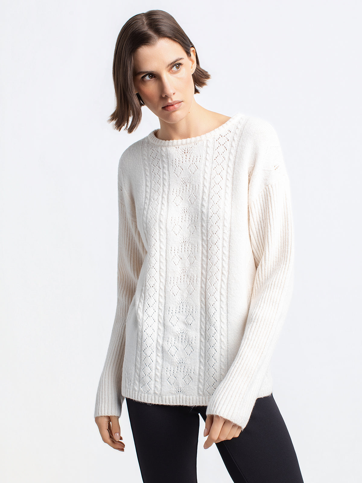 Tunic-length sweater