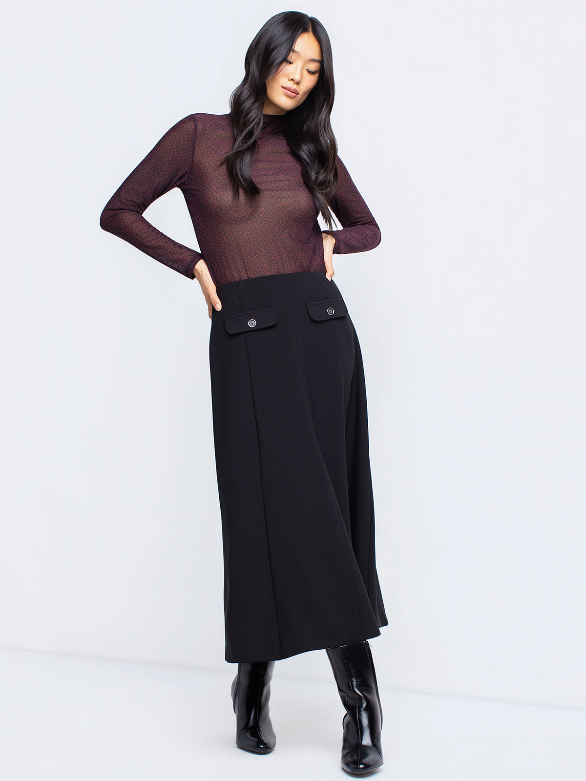 Jupe midi ligne A