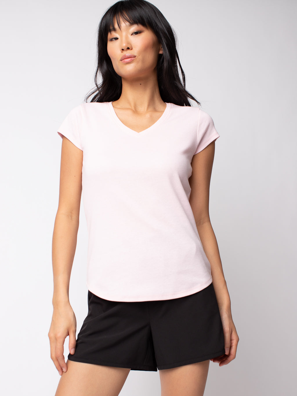 T-shirt semi-ajusté à manches courtes