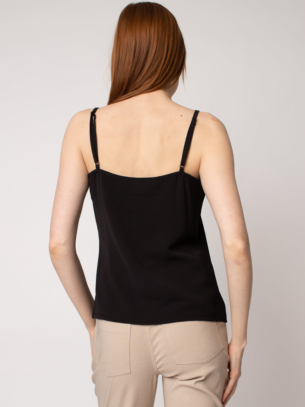 Camisole semi-ajustée avec détails semi-transparents