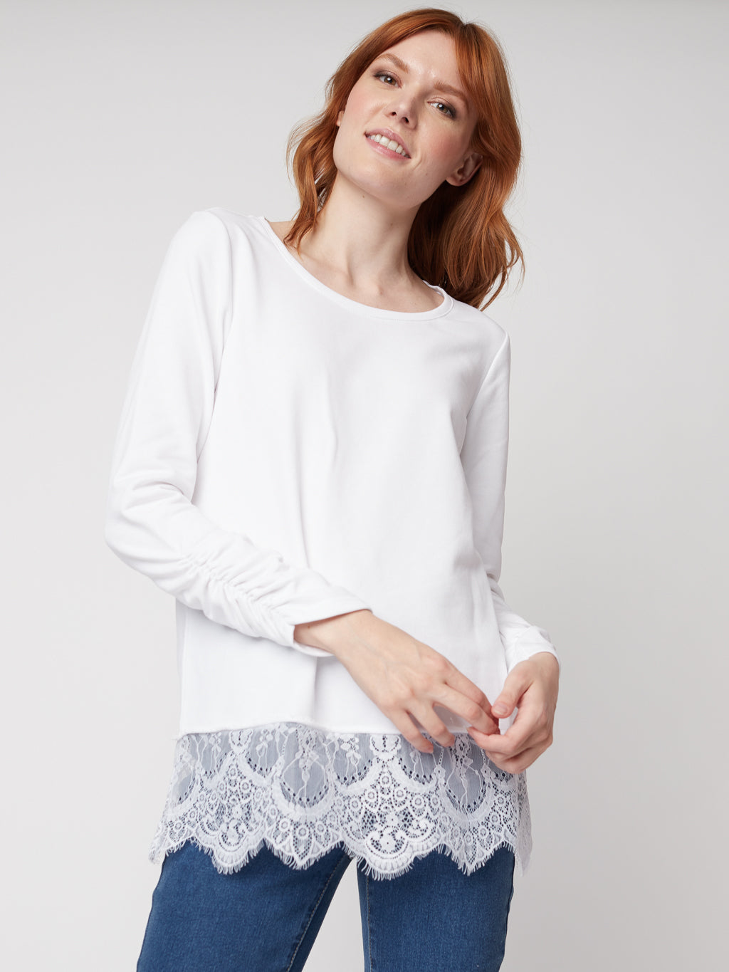 T-shirt semi-ajusté à manches longues