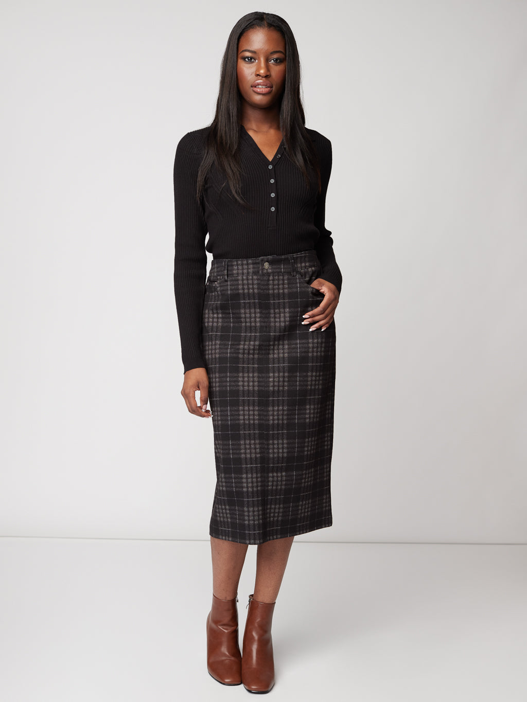 A line long skirt