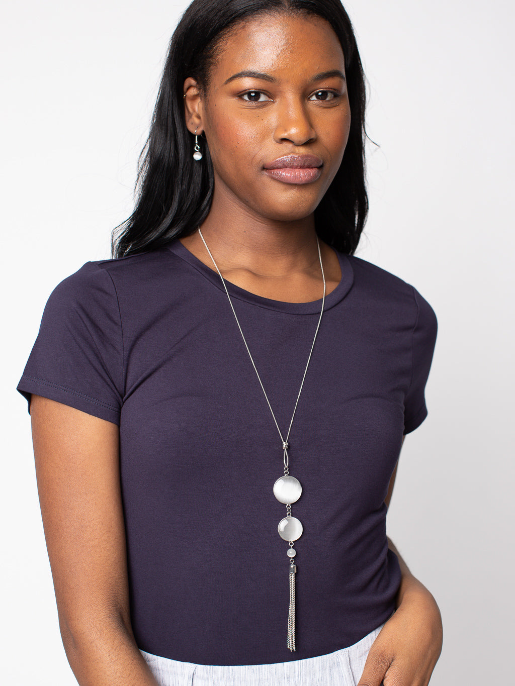 Short-sleeve semi-fitted t-shirt