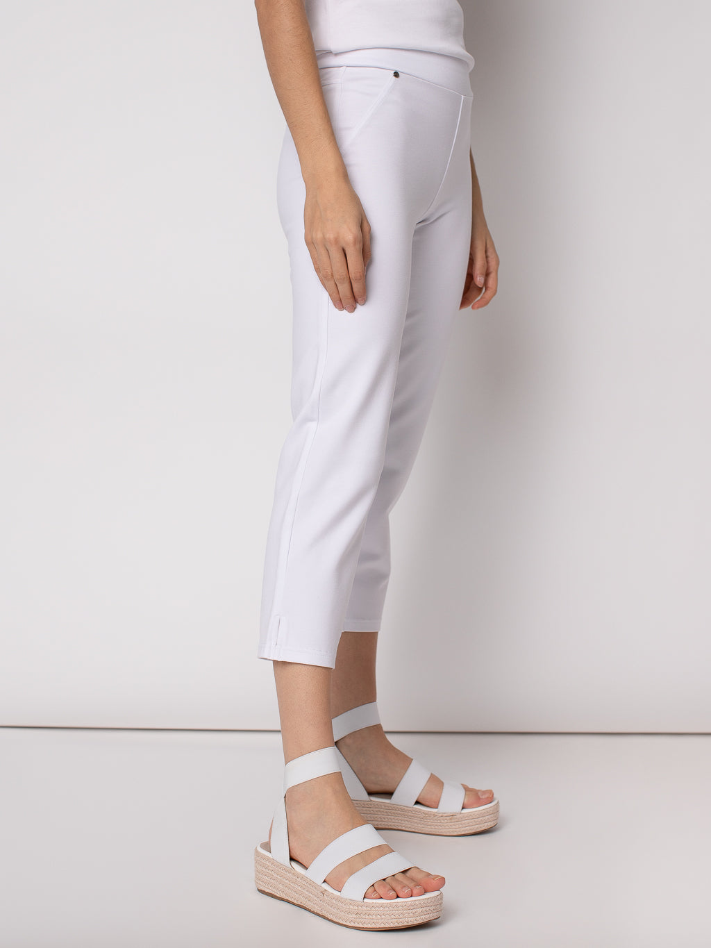Capri skinny ajusté en tricot à enfiler