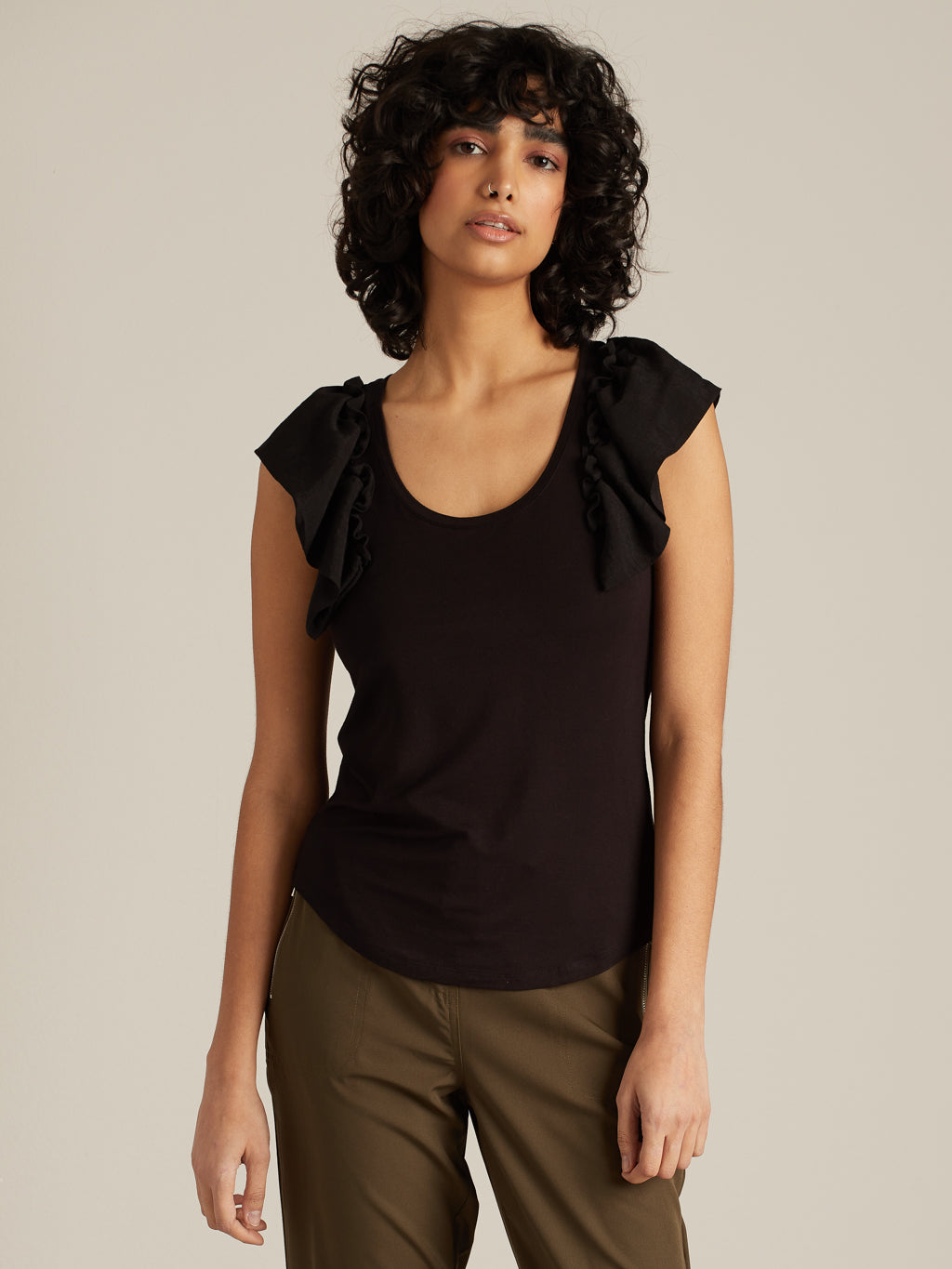 T-shirt semi-ajusté à manches courtes