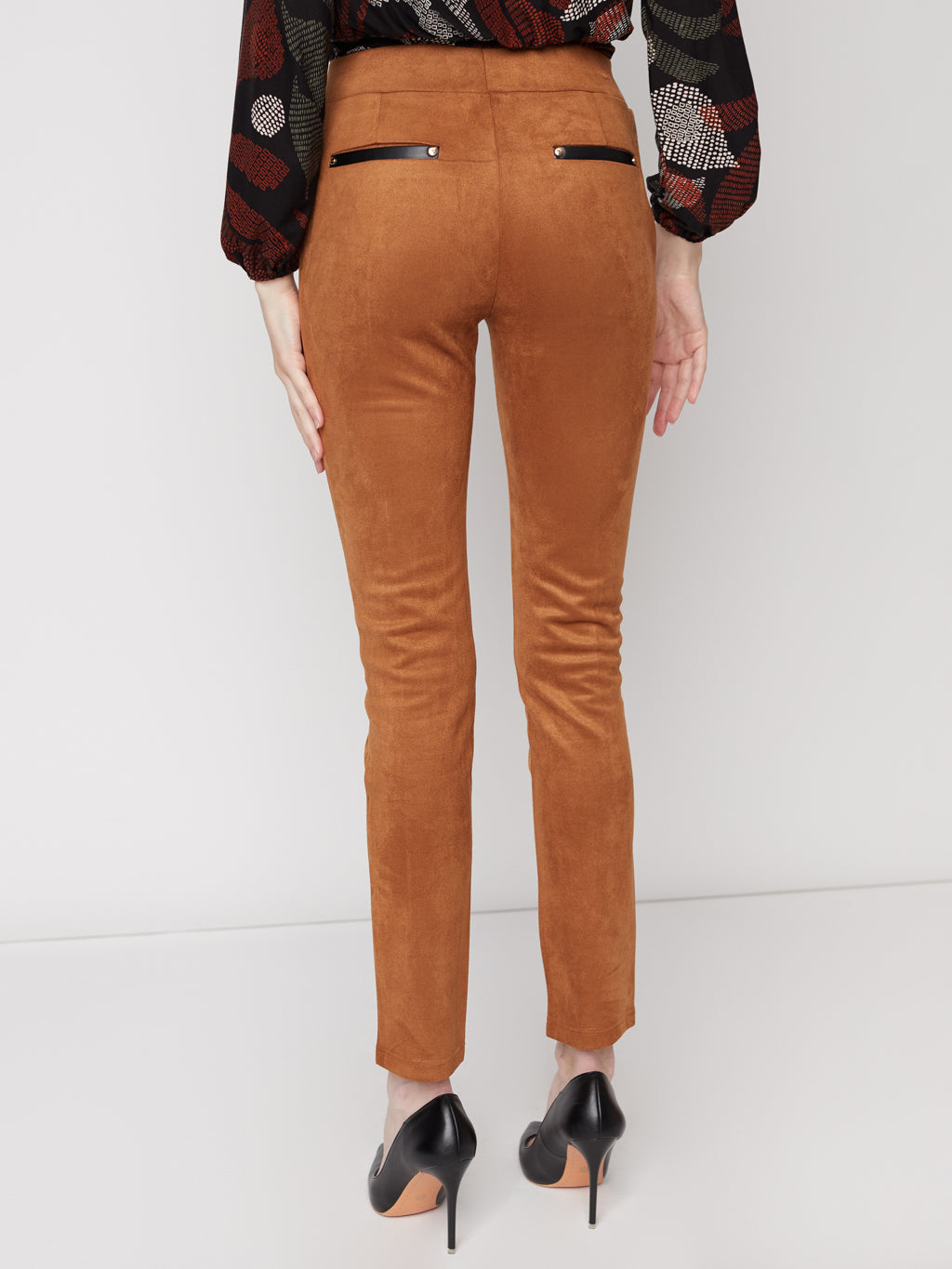 Faux suede skinny pants cheap