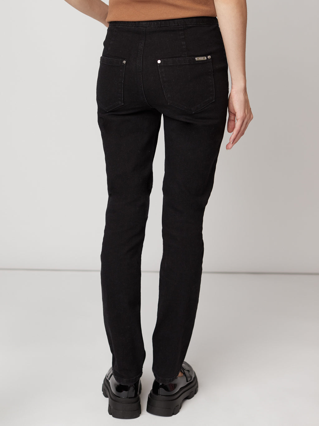 Jean skinny à taille haute à enfiler