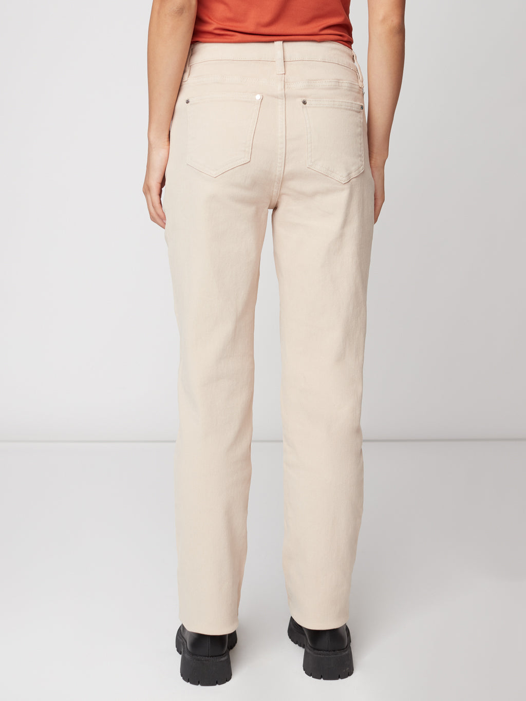 High waist straight jean