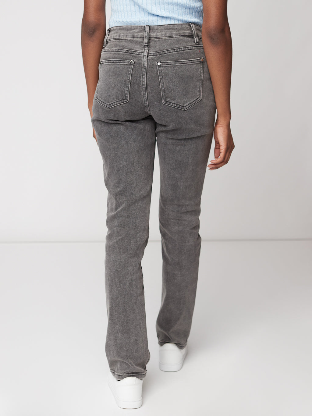 High waist straight jean
