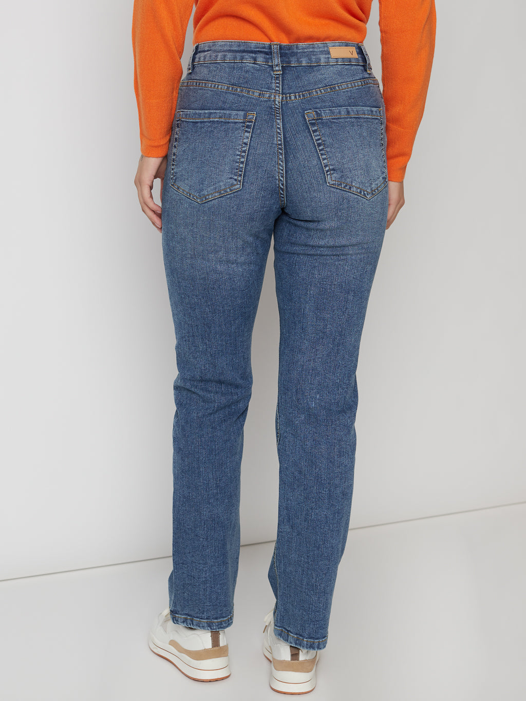 High waist wide-leg jean
