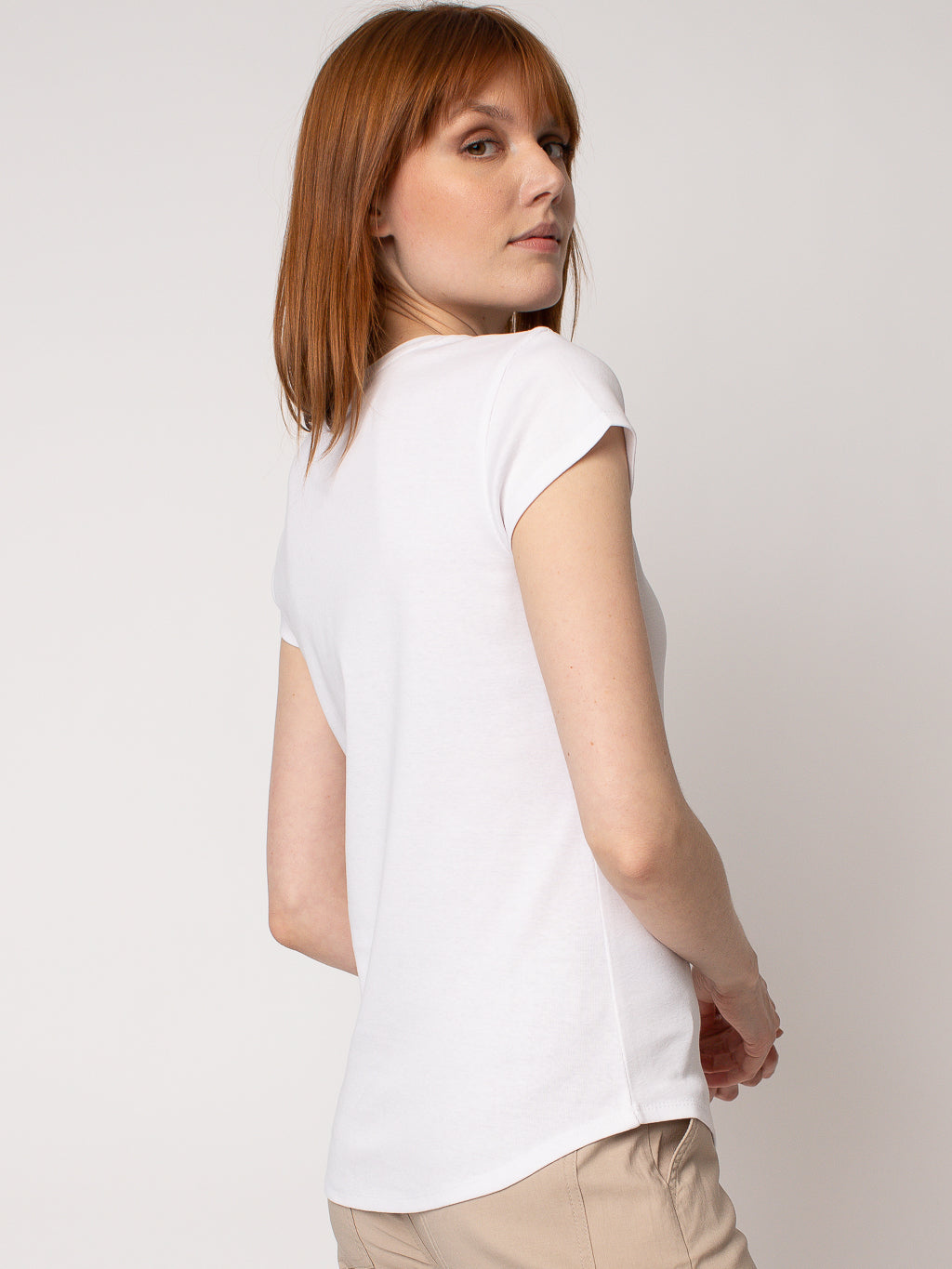 T-shirt semi-ajusté à manches courtes