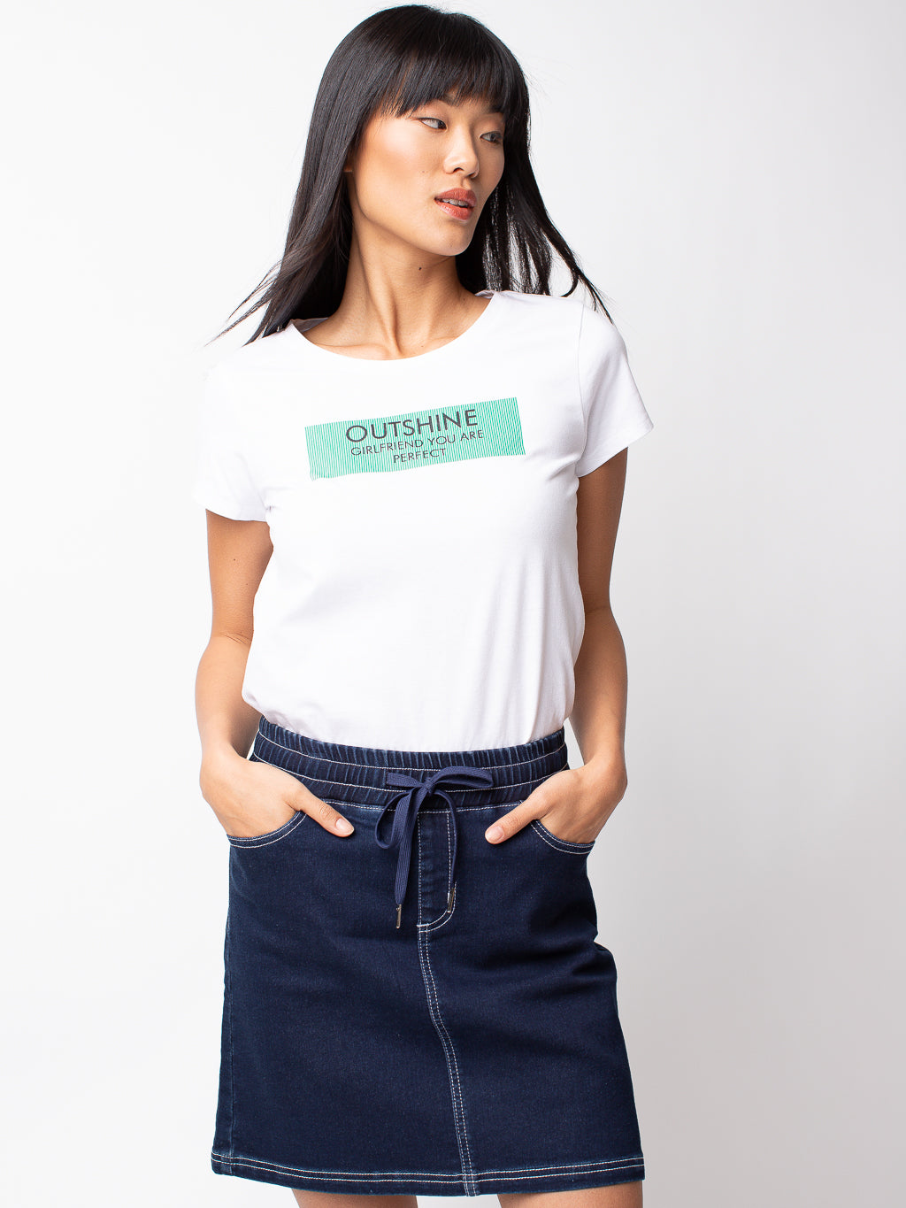 T-shirt semi-ajusté à manches courtes