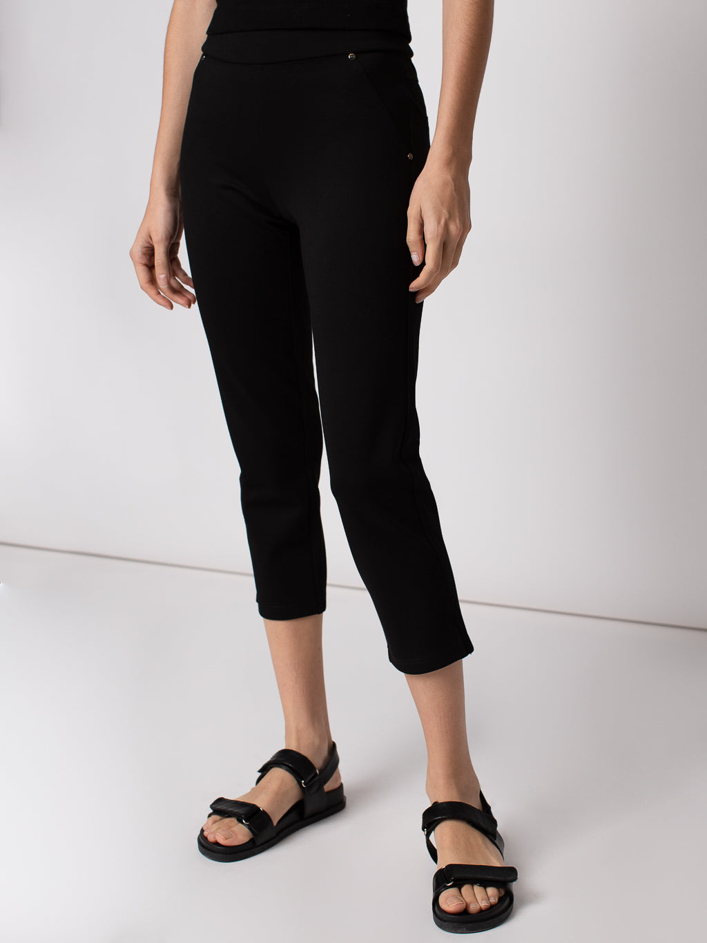 Capri skinny ajusté en tricot à enfiler