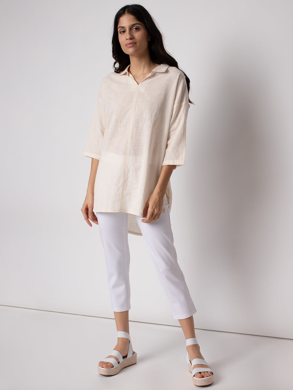 Capri skinny ajusté en tricot à enfiler