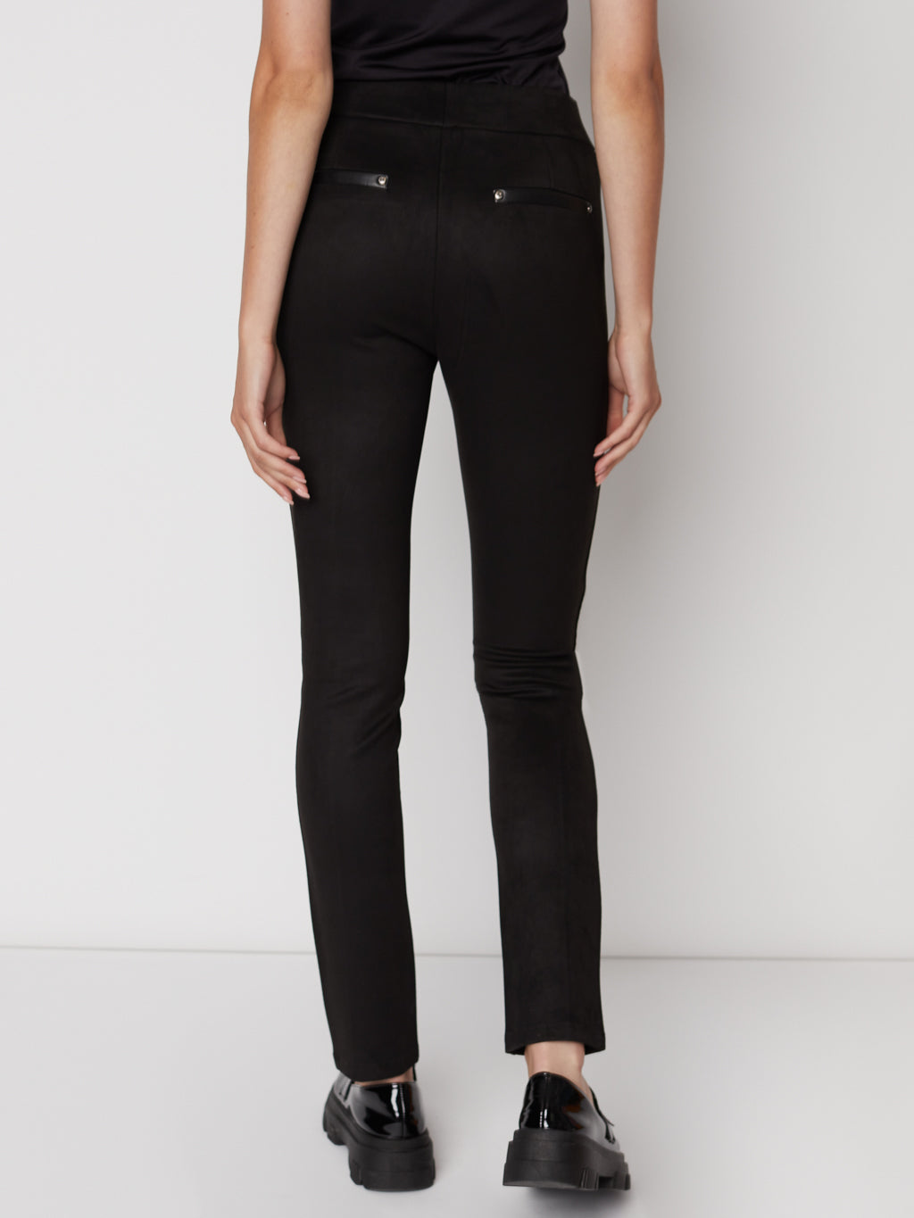 Pantalon skinny en faux-suède