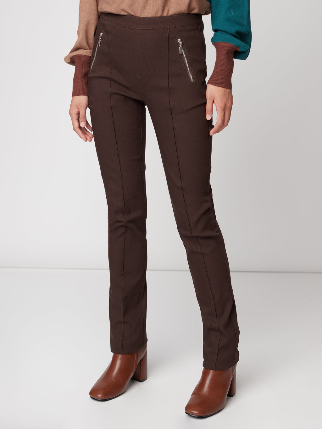 Pantalon étroit ajusté à enfiler