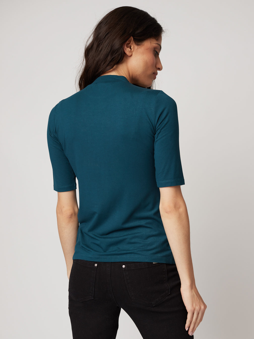 T-shirt semi-ajusté à manches 3/4
