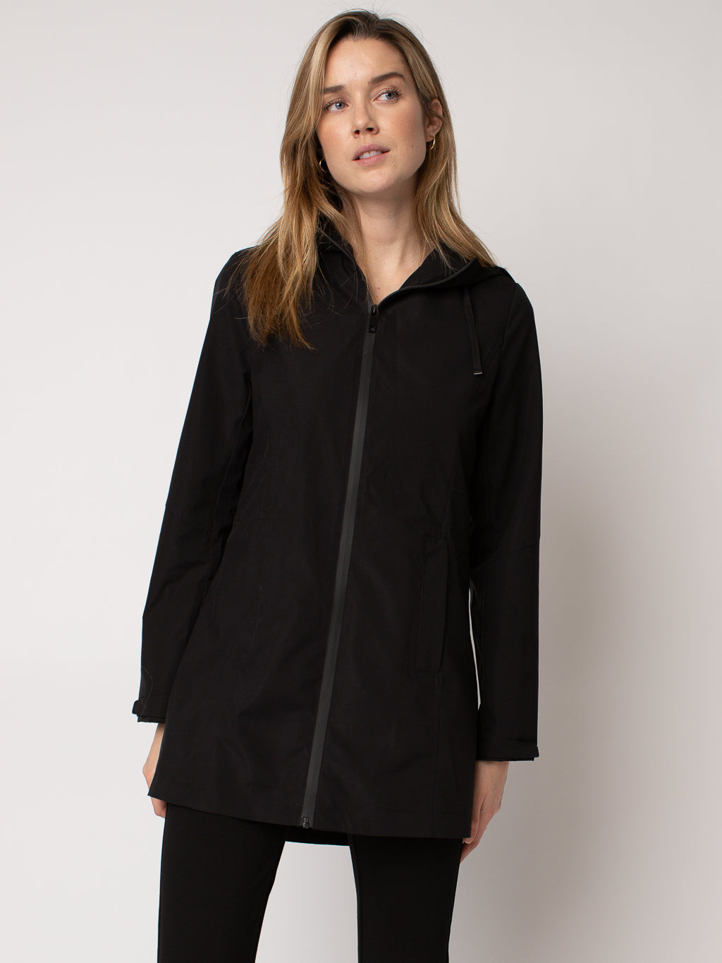 Manteau mi-saison avec capuchon